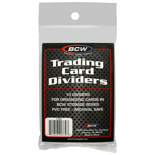 BCW Trading Card Dividers - Pastime Sports & Games