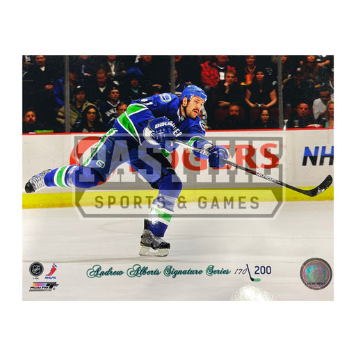 Andrew Alberts 8X10 Vancouver Canucks Photo (Numbered Out Of 200) - Pastime Sports & Games