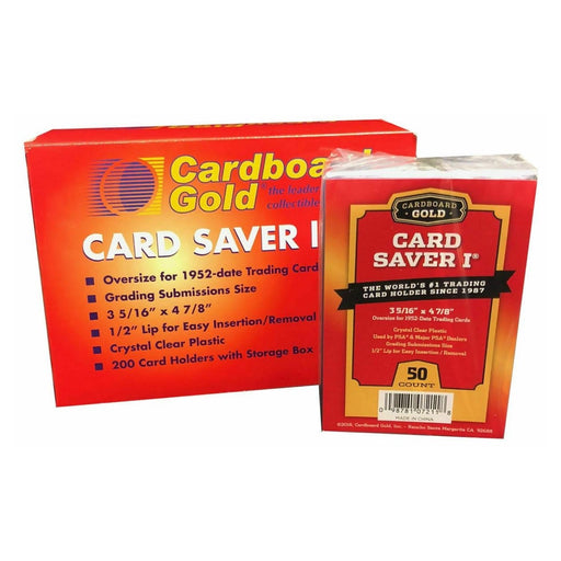Cardboard Gold Card Saver I - Pastime Sports & Games