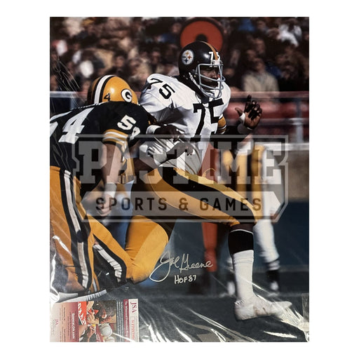 Joe Greene 16X20 Photo Pittsburgh Steelers Away Jersey (Running) - Pastime Sports & Games