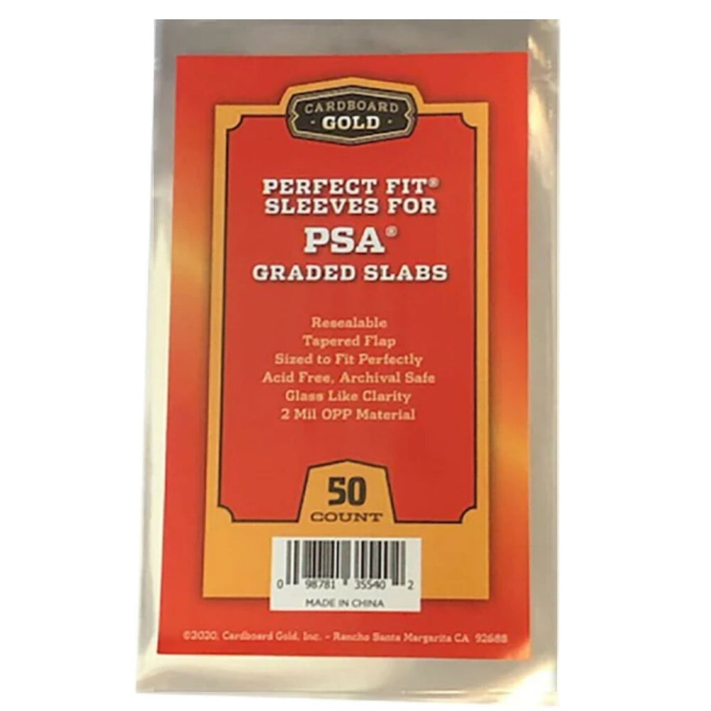 Cardboard Gold Perfect Fit Sleeves For Graded Cards - Pastime Sports & Games