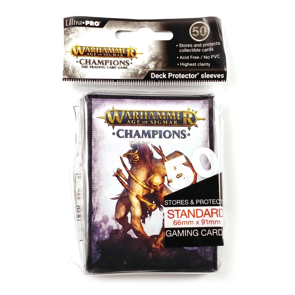 warhammer card sleeves Ultra Pro Warhammer Champions V1 Card Sleeves– Pastime Sports & Games