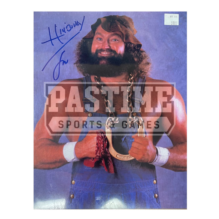 Hillbilly Jim Autographed Fighting Photo - Pastime Sports & Games