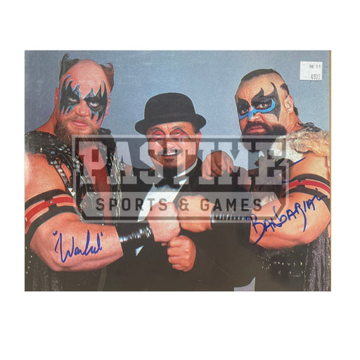 The Barbarian & The Warlod Autographed Fighting Photo - Pastime Sports & Games