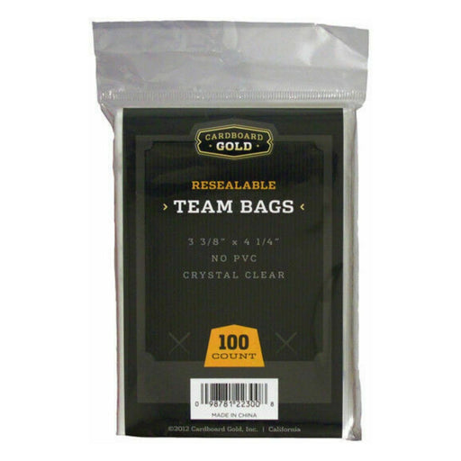 Cardboard Gold Resealable Team Bags - Pastime Sports & Games