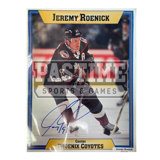 Jeremy Roenick Autographed 9X12 Phoenix Coyotes - Pastime Sports & Games