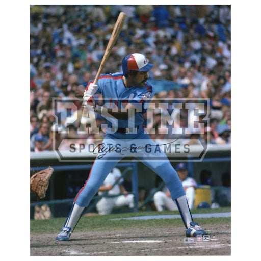 Andre Dawson Autographed Photo Montreal Expos (Swinging Bat) - Pastime Sports & Games
