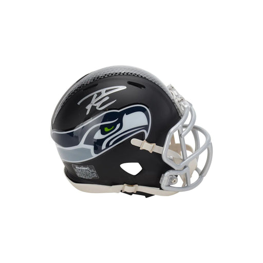 Russell Wilson Autographed Seattle Seahawks Matte Black Mini Helmet - Pastime Sports & Games