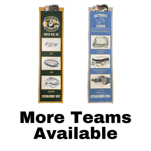 NFL Field Evolution Banners - Pastime Sports & Games