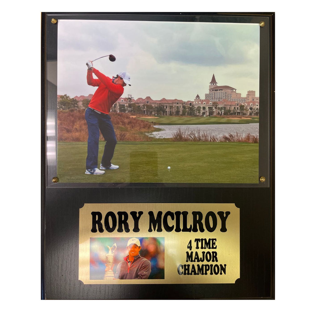 Rory McIlroy 4 Time Major Champion Golf Plaque - Pastime Sports & Games