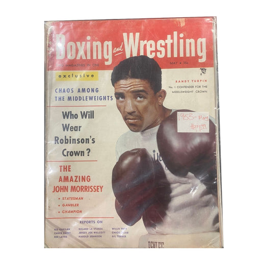 Boxing And Wrestling May 1953 Magazine Randy Turpin Cover - Pastime Sports & Games