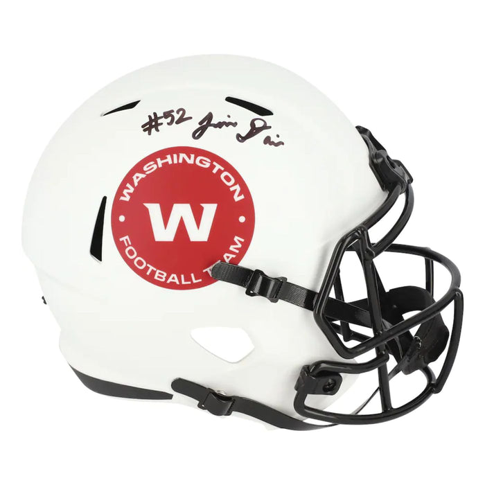 Jamin Davis Autographed Washington Commanders Replica Lunar Helmet - Pastime Sports & Games