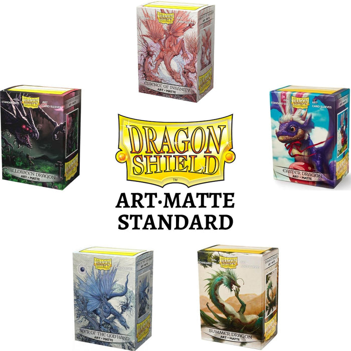 Dragon Shield Art Matte Standard Size Sleeves - Pastime Sports & Games