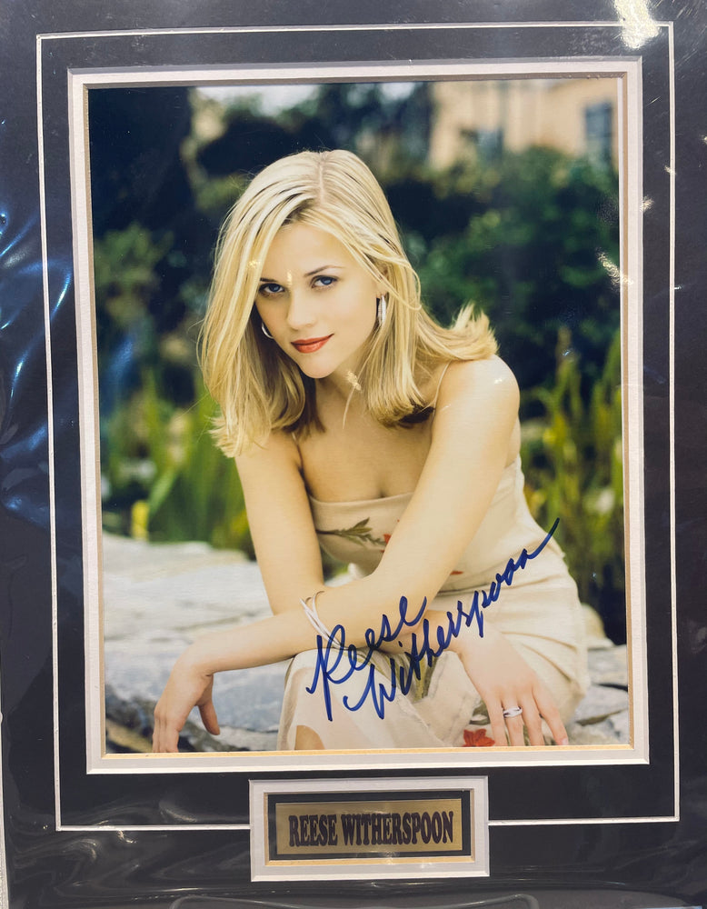 Reese Witherspoon Celebrity Autographed Matted 8X10 (Pose) - Pastime Sports & Games