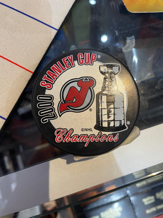 New Jersey Devils 2000 Stanley Cup Champions Puck - Pastime Sports & Games
