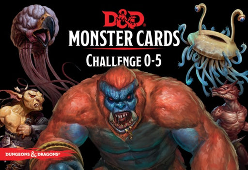 D&D Monster Cards: Challenge 0-5 (24) - Pastime Sports & Games