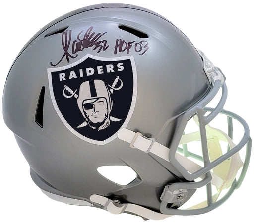 Marcus Allen Autographed Las Vegas Raiders Full Size Replica Helmet - Pastime Sports & Games