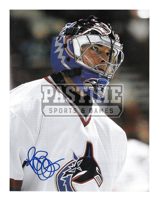 Cam Talbot New York Rangers Signed Autographed Up Close Mask 8x10