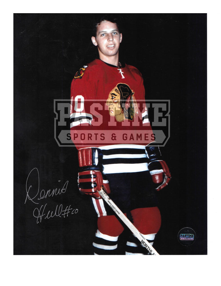 Dennis Hull Autographed 8X10 Chicago Blackhawks Home Jersey (Posing) - Pastime Sports & Games
