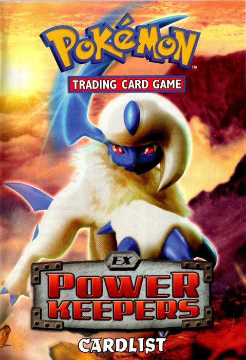 Pokemon EX Power Keepers Cardlist/Rulebook - Pastime Sports & Games