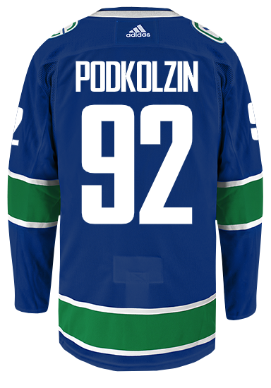 Vancouver Canucks Vasily Podkolzin 2019/20 Adidas Custom Stitched Blue Jersey