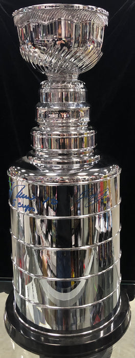 Stanley Cup Signed By Guy Lafleur And Reggie Leach Autographed Hockey - Pastime Sports & Games