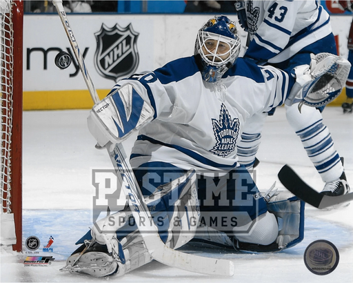 Ed Belfour 8X10 Maple Leafs Away Jersey (Save) - Pastime Sports & Games