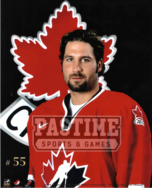 Ed Jovanovski 8X10 Team Canada Home Jersey (Pose) - Pastime Sports & Games