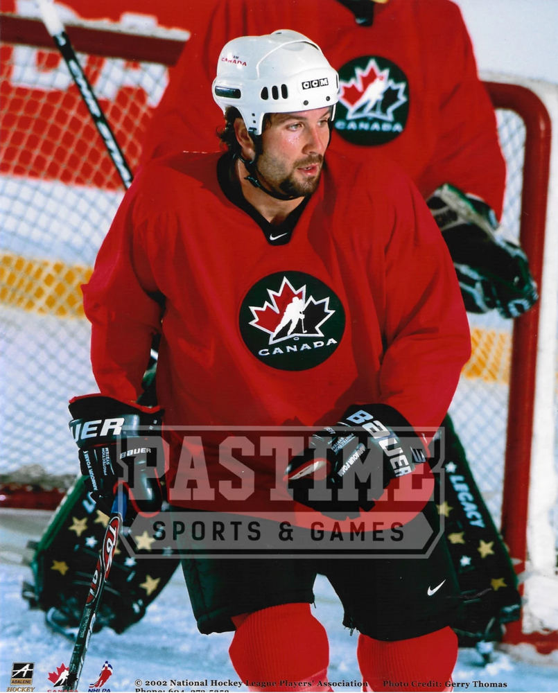 Ed Jovanovski 8X10 Team Canada Home Jersey (Skating) - Pastime Sports & Games