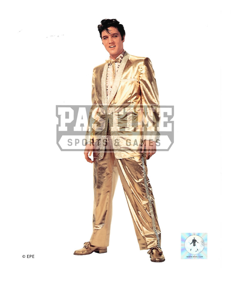 Elvis Presley 8X10 (Gold Suit Pose) - Pastime Sports & Games