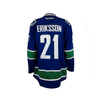 2016/17 Vancouver Canucks Loui Eriksson Reebok Home Blue Jersey - Pastime Sports & Games
