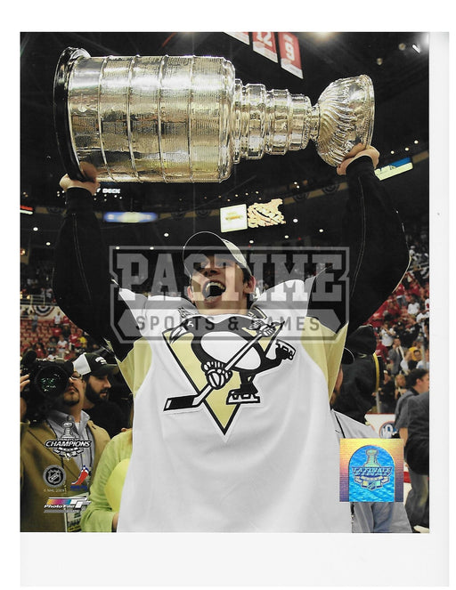 Evgeni Malkin 8X10 Pittsburgh Penguins Away Jersey (Holding Stanley Cup) - Pastime Sports & Games