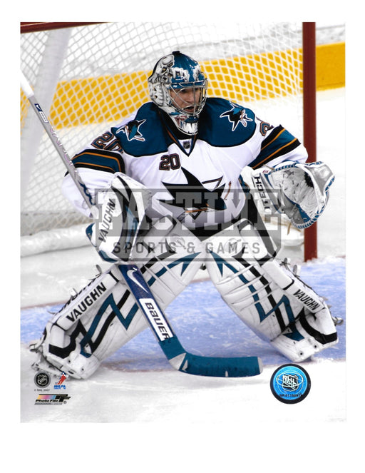 Evgeni Naokov 8X10 San Jose Sharks Away Jersey (Ready Pose) - Pastime Sports & Games