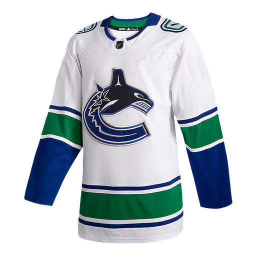 2019/20 Vancouver Canucks Adidas White Orca Away Jersey - Pastime Sports & Games