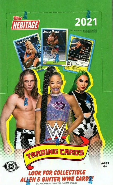 2021 Topps WWE Heritage Wrestling Hobby Box - Pastime Sports & Games