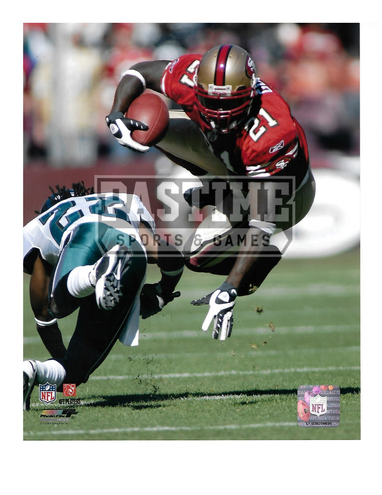 Frank Gore 8X10 San Francisco 49ers Home Jersey (Jumping With Ball) - Pastime Sports & Games