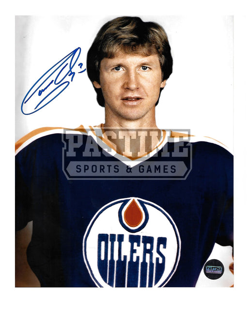 Garry Unger Autographed 8X10 Edmonton Oilers Home Jersey (Pose) - Pastime Sports & Games