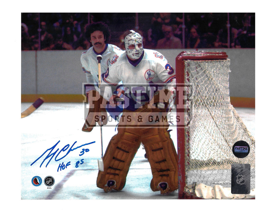 Gerry Cheevers Autographed 8X10 Team USA Away Jersey (In Position) - Pastime Sports & Games