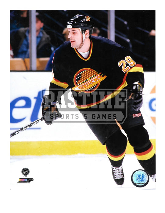 Gino Odjick 8X10 Vancouver Canucks 94 Home Jersey (Skating Close Up) - Pastime Sports & Games