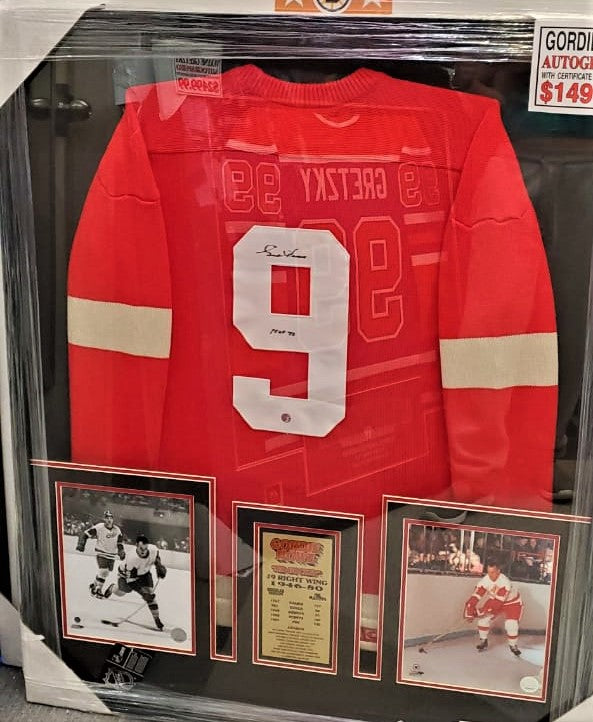 Gordie Howe Autographed Framed Hockey - Pastime Sports & Games
