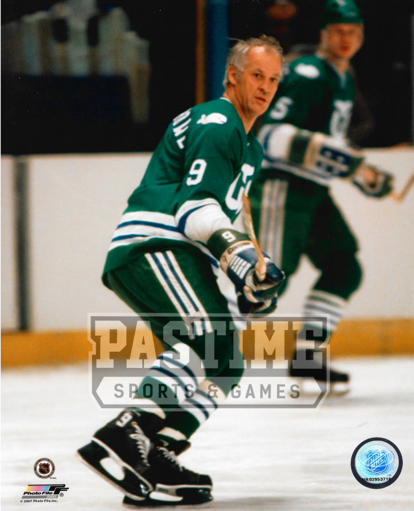 Gordie Howe 8X10 Hartford Whalers Home Jersey (Skating) - Pastime Sports & Games