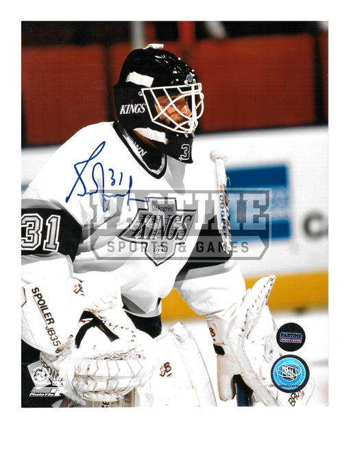 Grant Furh Autographed 8X10 L.A Kings Away Jersey (Close Up) - Pastime Sports & Games