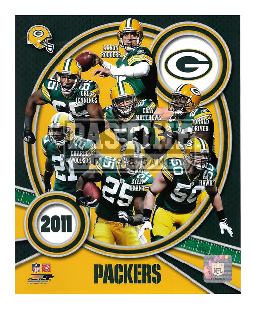 Greenbay Packers 8X10 Player Montage (2011) - Pastime Sports & Games