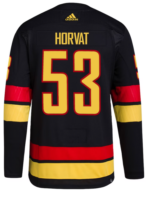 Vancouver Canucks Bo Horvat 2022/23 Adidas Black Skate Primegreen Hockey Jersey SALE! - Pastime Sports & Games