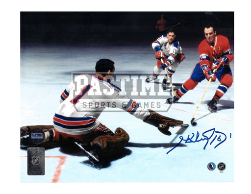 Henri Richard Autographed 8X10 Montreal Canadians Home Jersey (Shooting) - Pastime Sports & Games