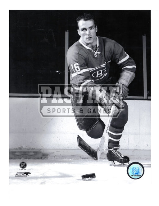 Henri Richard 8X10 Montreal Canadians Home Jersey (Skating With Puck) - Pastime Sports & Games