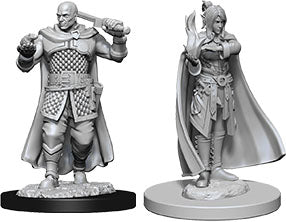 D&D Nolzur's Marvelous Miniatures Human Ranger & Moon Elf Sorcerer W8 (73675) - Pastime Sports & Games