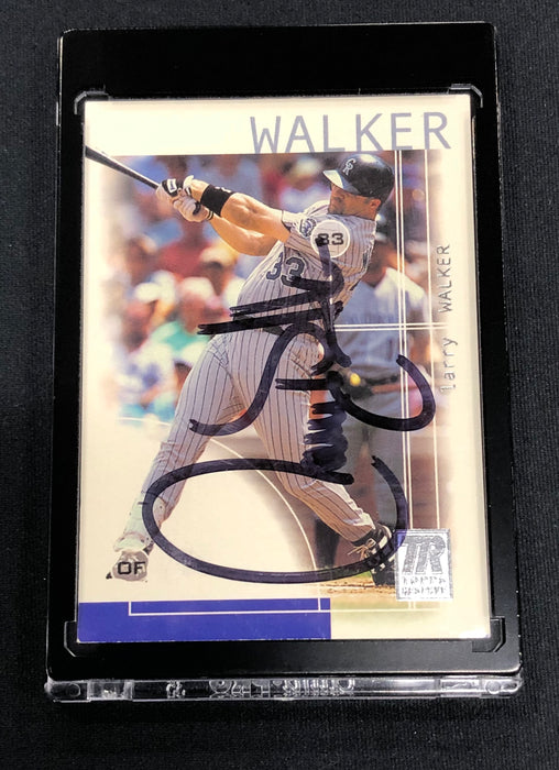 Larry Walker Autographed Baseball Cards - Pastime Sports & Games