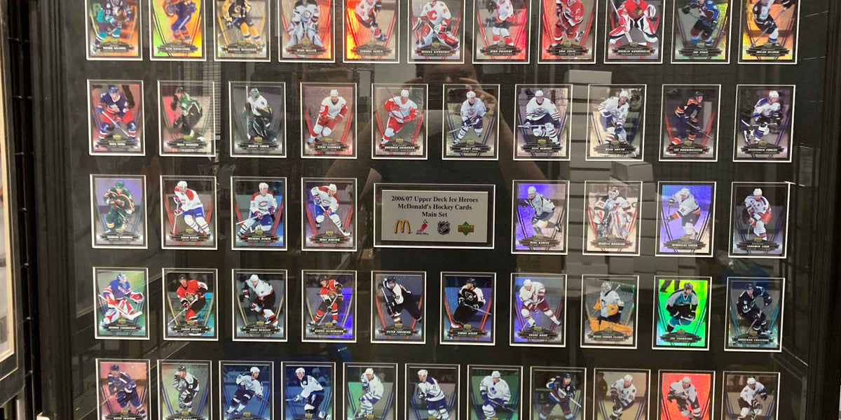 2006/07 Upper Deck Ice Heroes Mcdonalds Hockey Card Framed Main