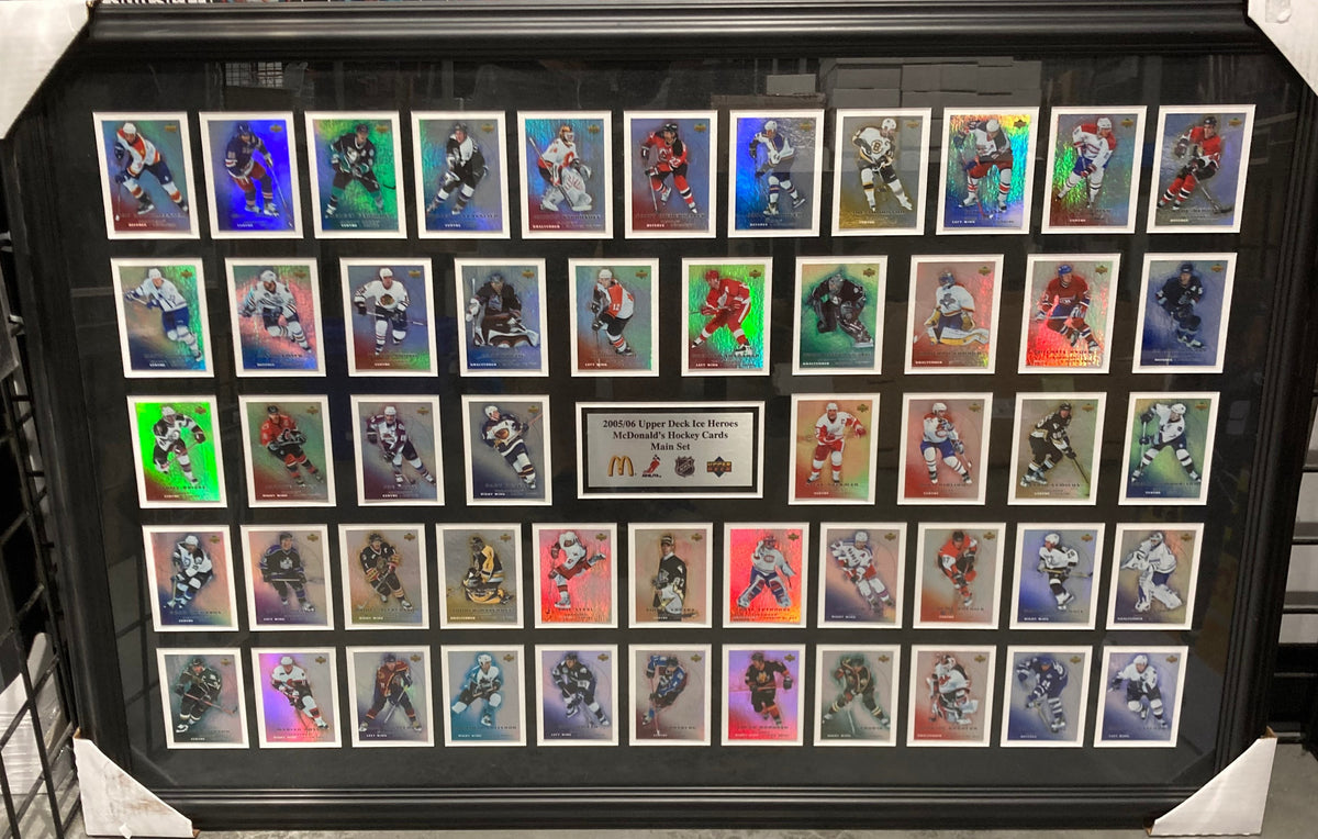 2005/06 Upper Deck Ice Heroes Mcdonalds Hockey Card Framed Main